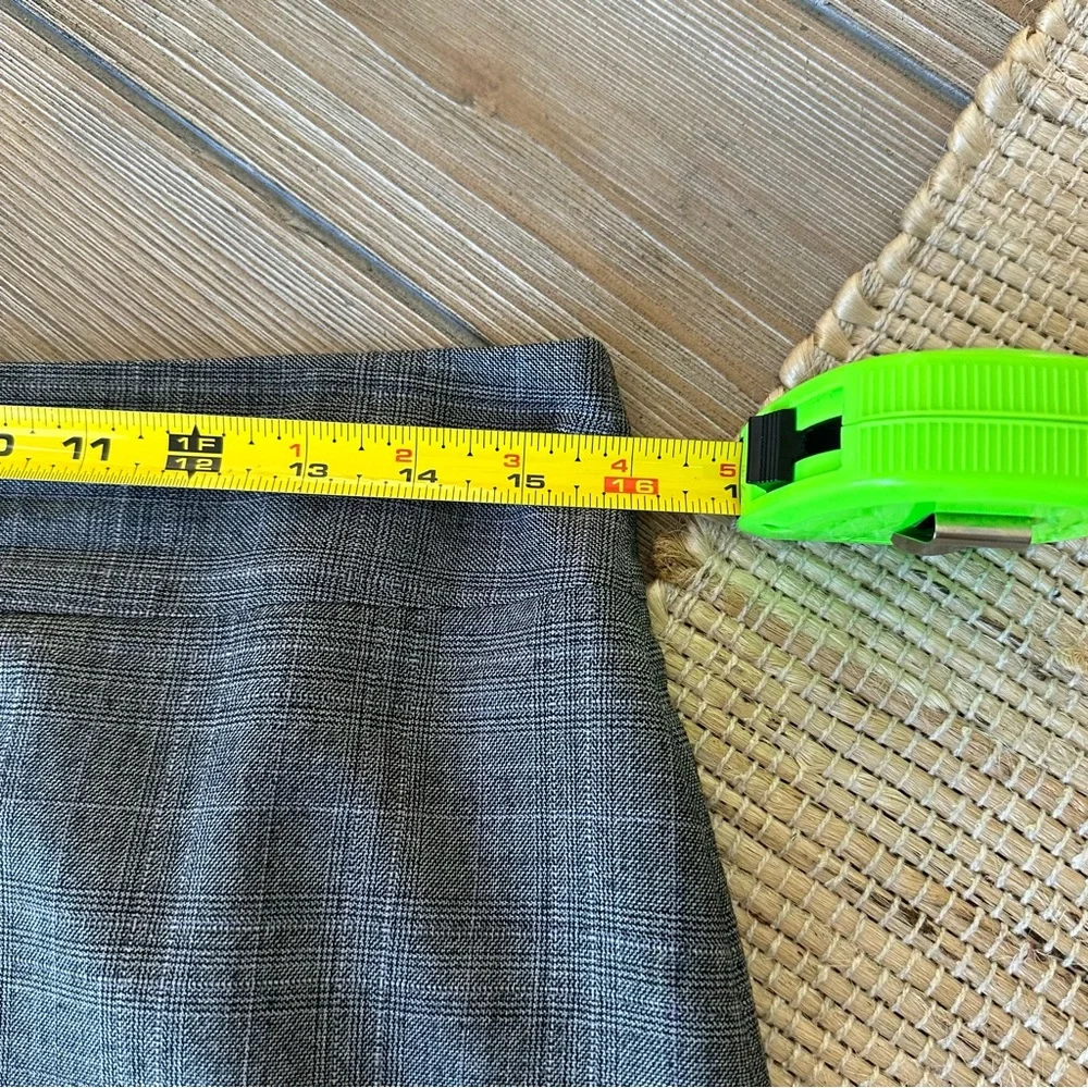 Banana Republic Gray Plaid Pencil Skirt - Picture 9 of 10